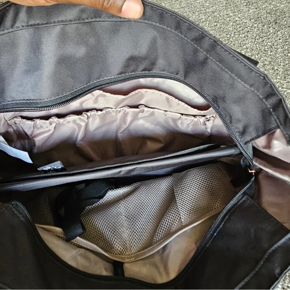 JuJuBe Black Nylon Tote Bag with Shoulder Straps